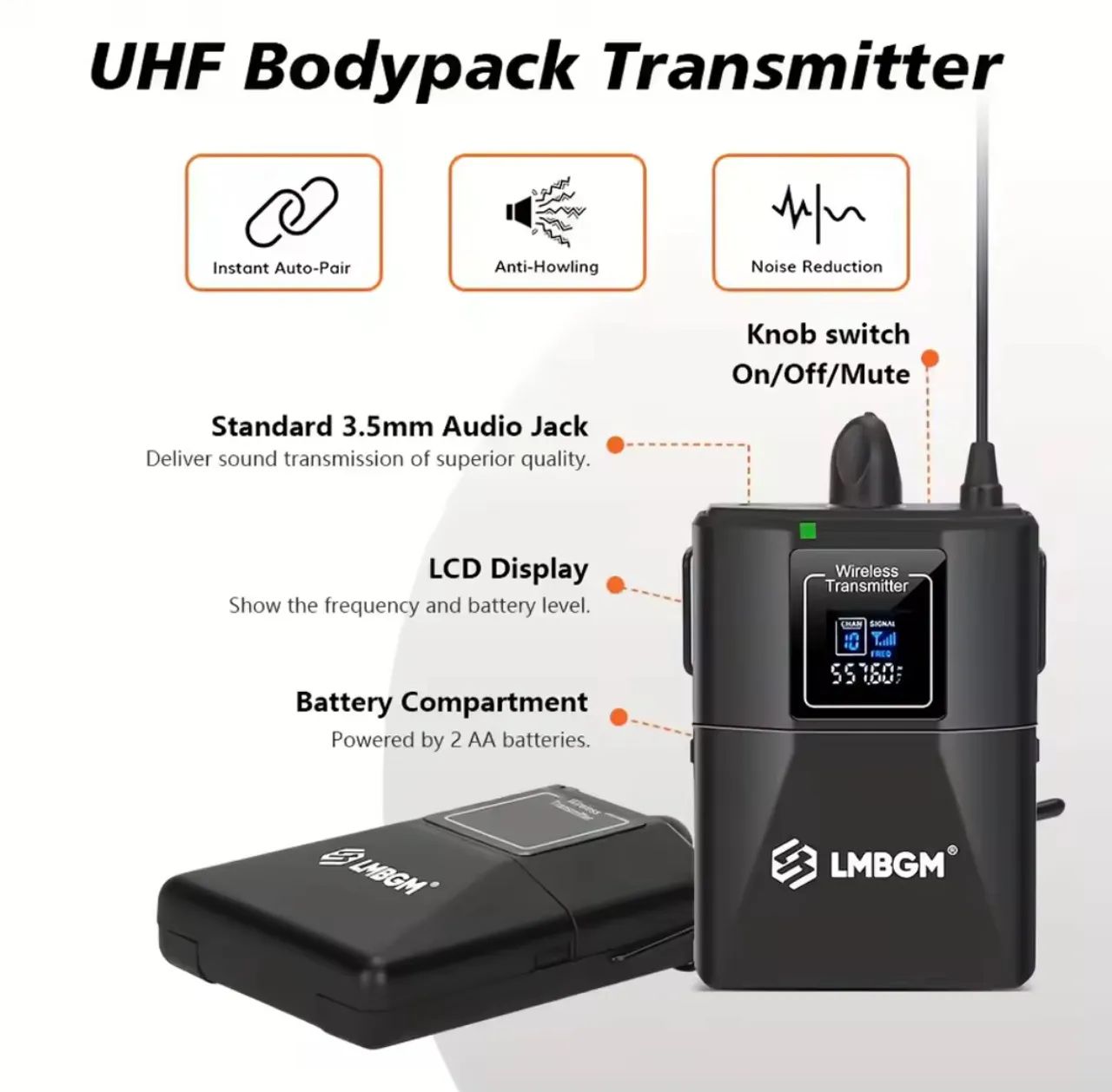 Kit com 4 microfones auriculares headset - LMBGM d44h  - Foto 2