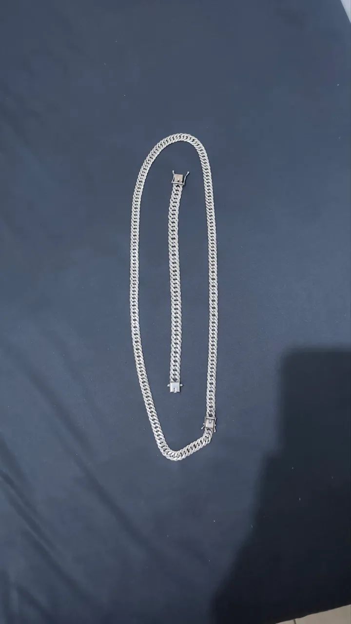 Pulseira de prata 925 8mm - Foto 2