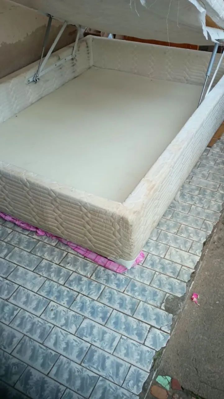 Suporte cama box casal bau