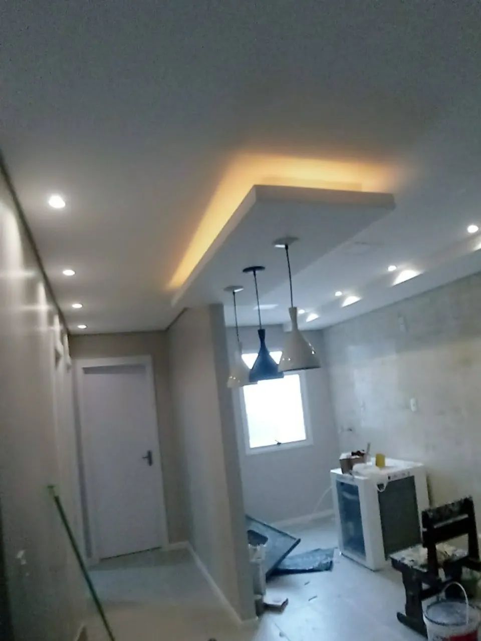 Execução de forro e parede de gesso acartonado