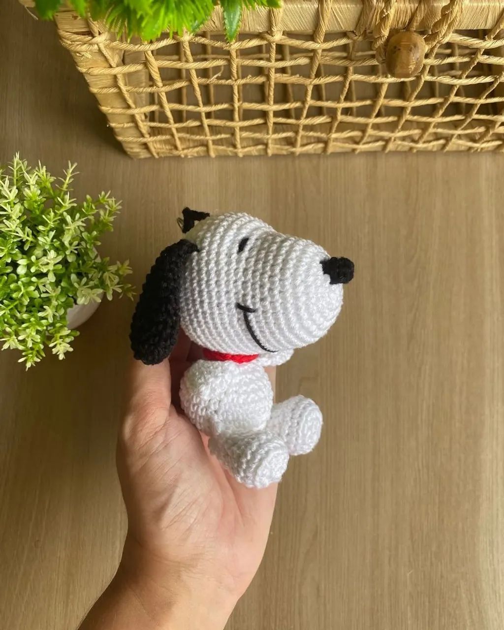 Snoopy amigurumi de croche 