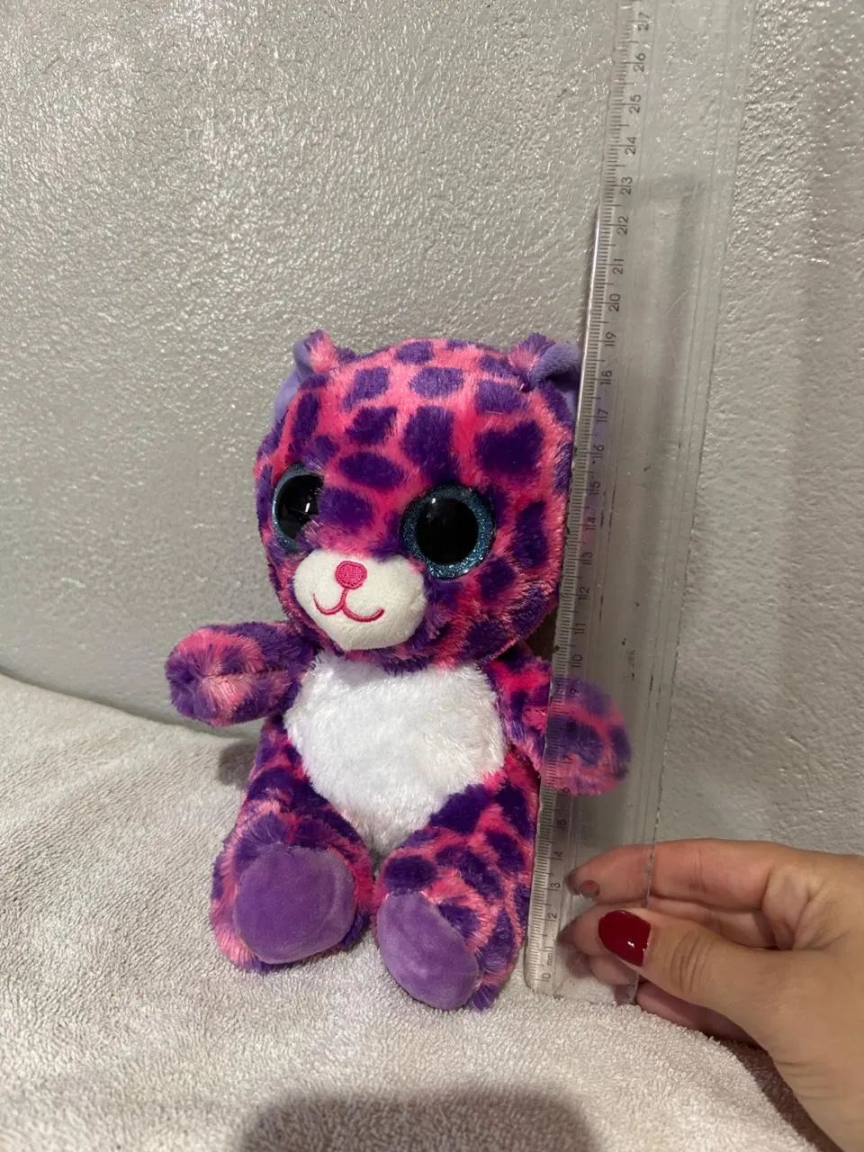 Pelúcia Ursinho Roxo/Rosa - Foto 3