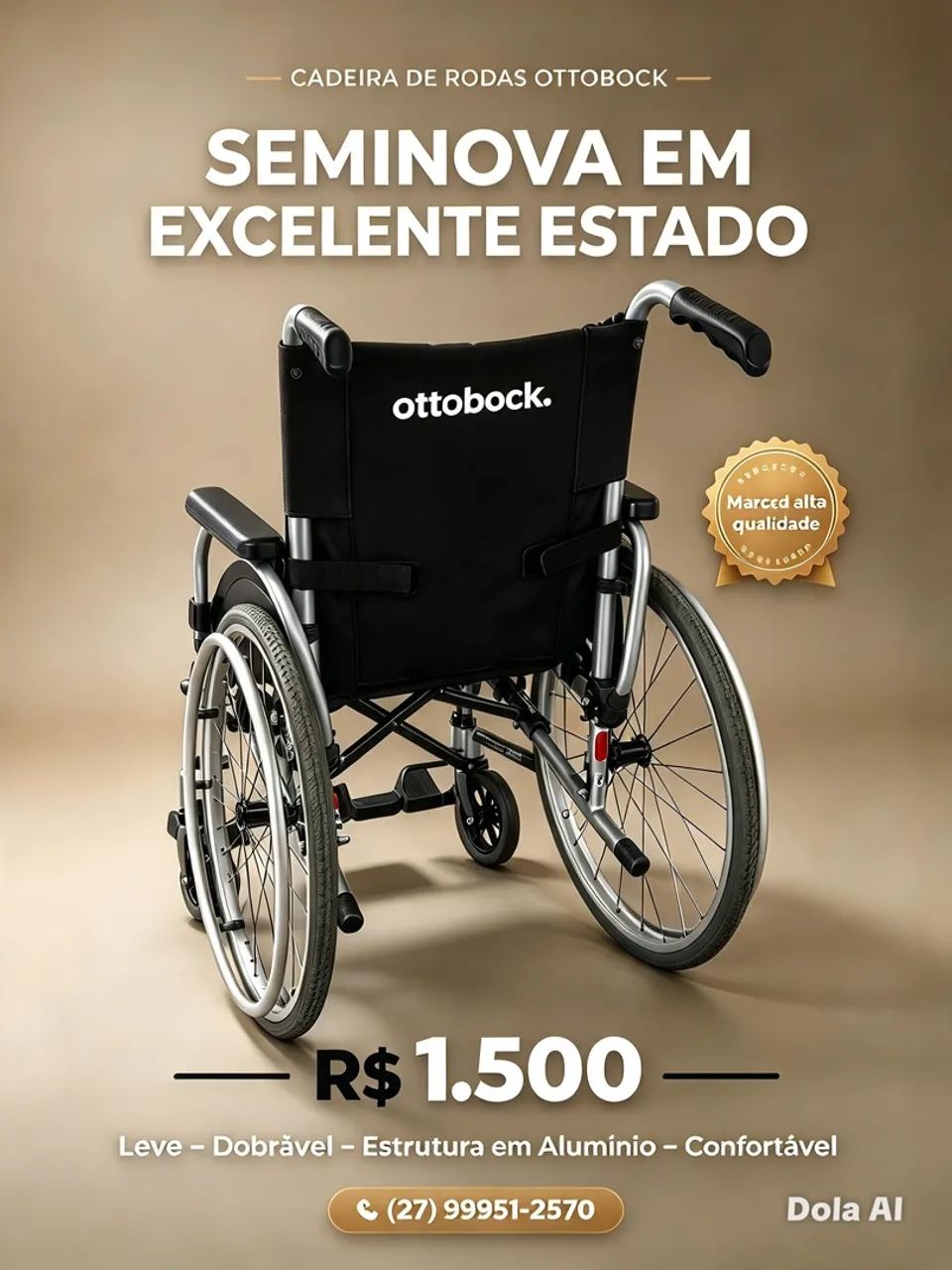 Cadeira de roda em excelente estado 