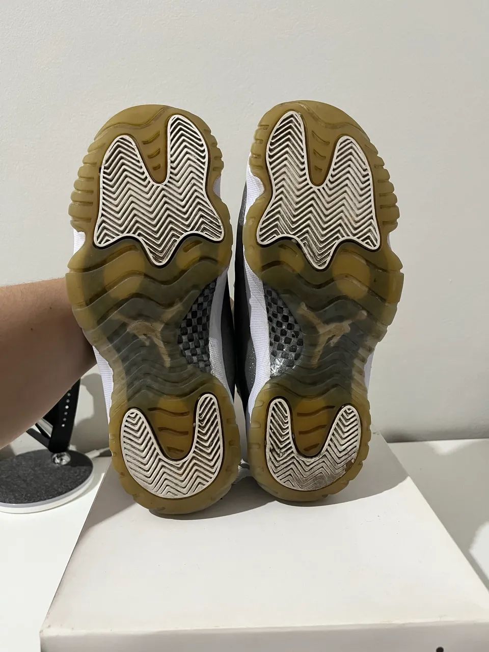 Air Jordan 11 Metallic Grey Silver 38 USADO 7/10 - Foto 3