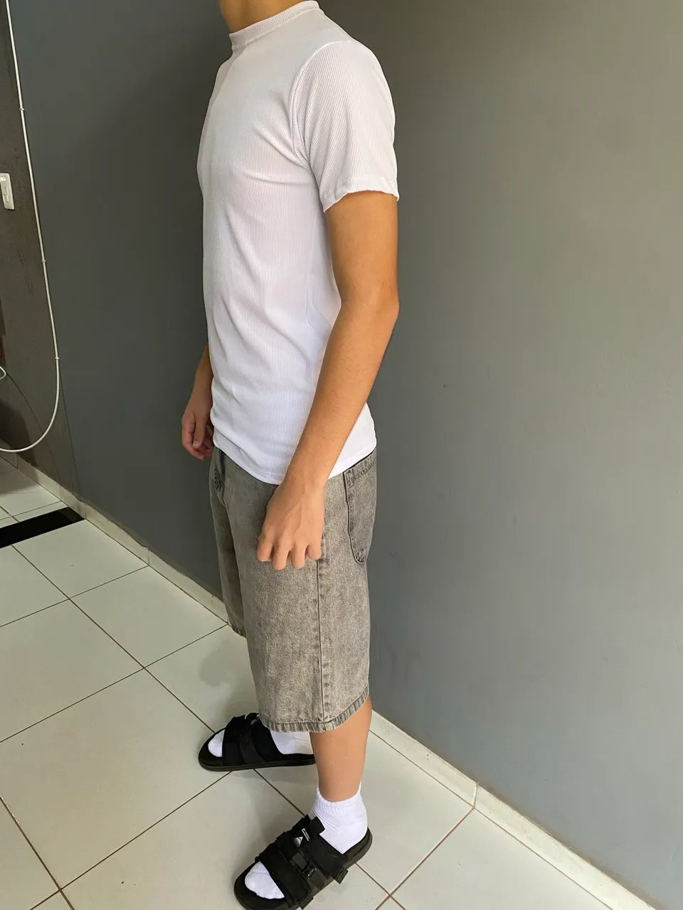 Camisa slim justinha(gringa canelada) - Foto 3