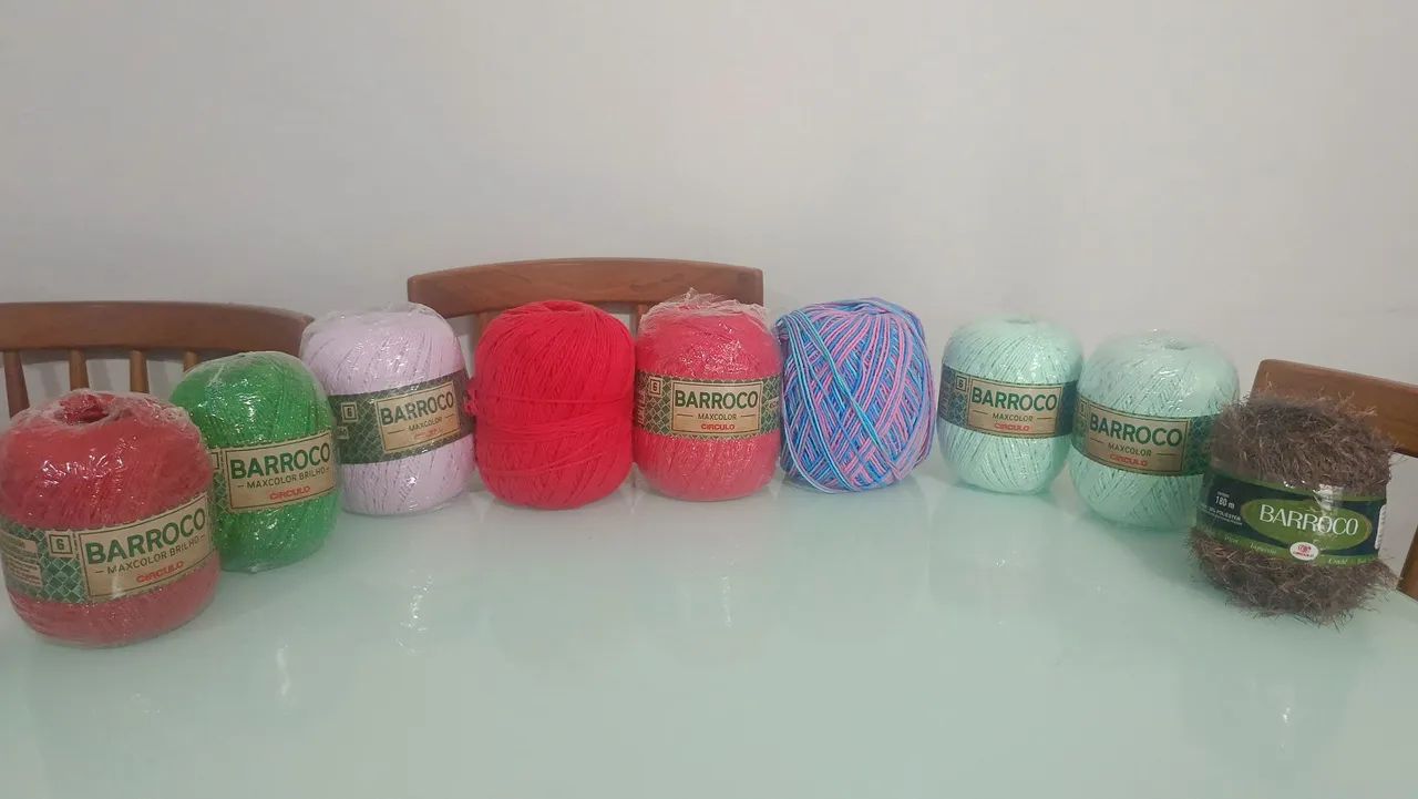 Linhas Barroco para crochê 