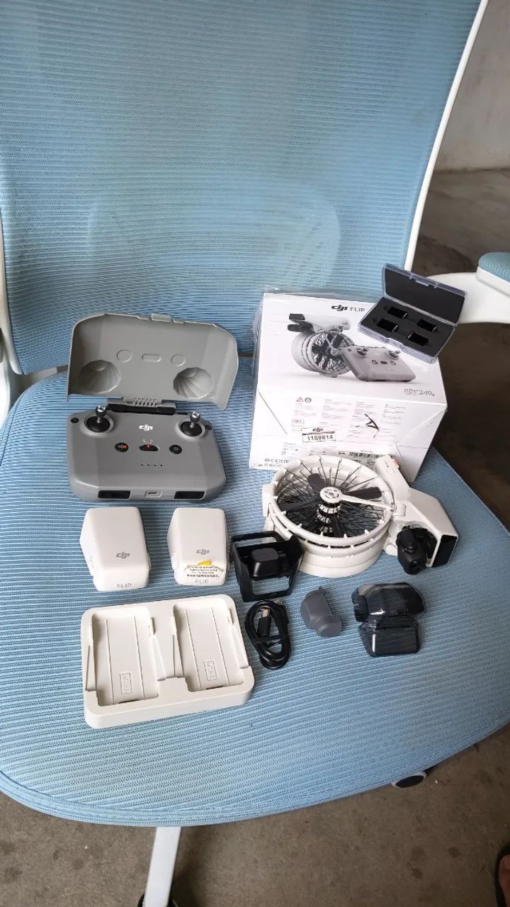 DRONE DJI FLIP 2 BATERIAS CONTROLE E ACESSORIOS - Foto 2