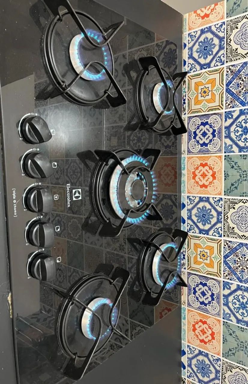 Cooktop de 5 bocas eletrolux