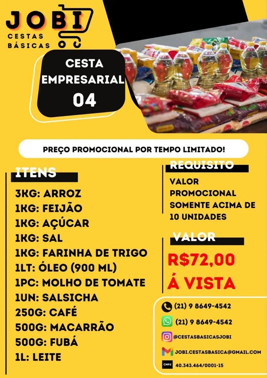 Cesta básica alimentícia 