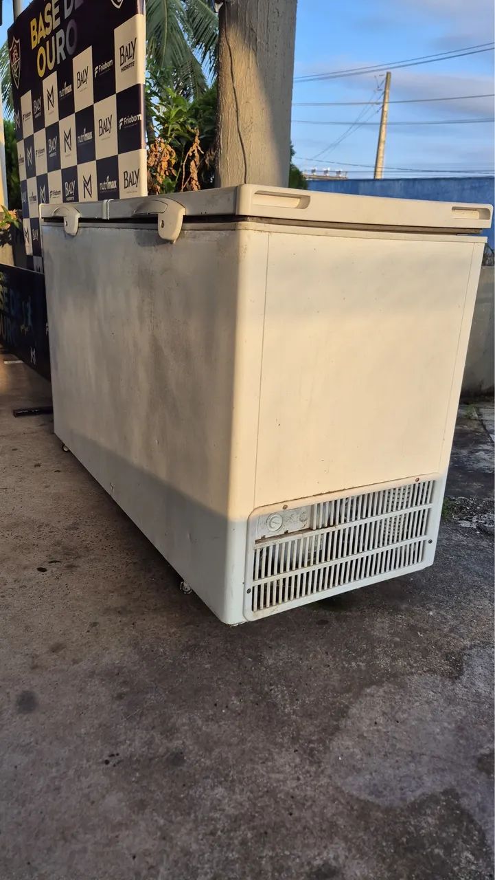 freezer horizontal branco de duas tampas 439L - Foto 2