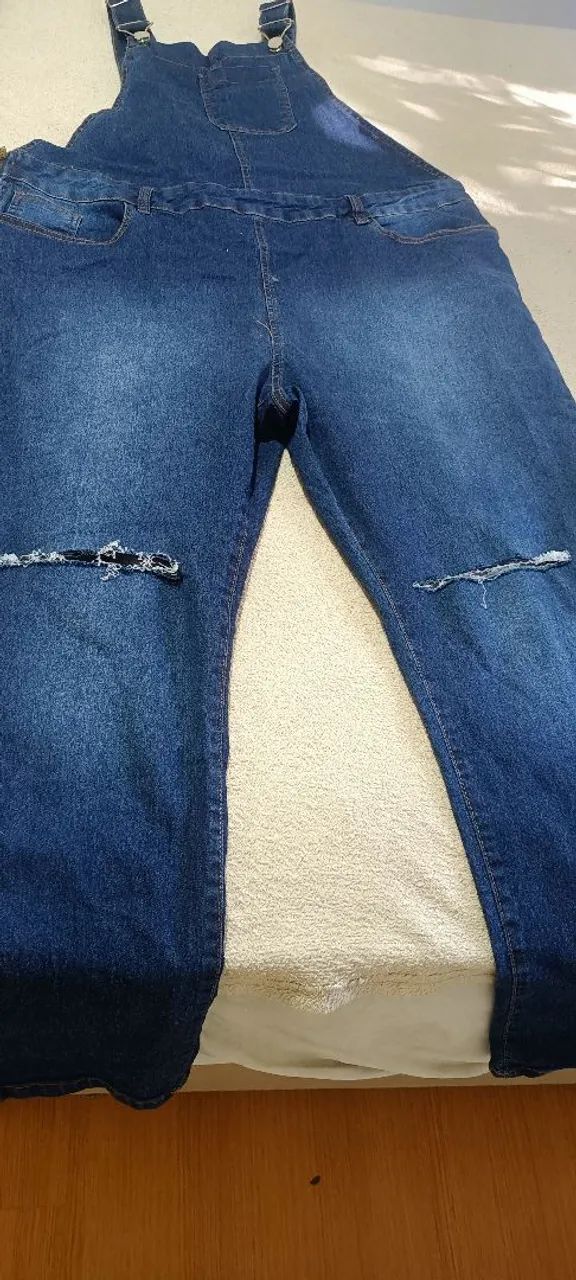 Macacão jeans tamanho 54  - Foto 2