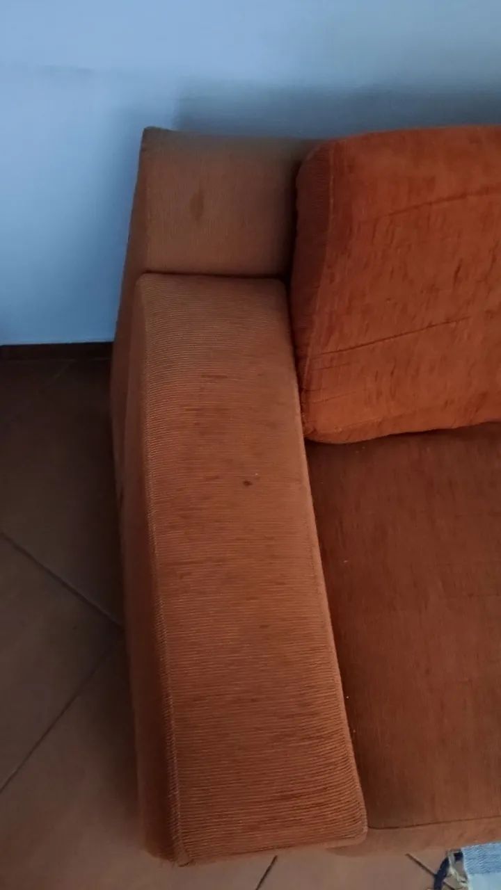 Sofa 03 Lugares com Almofadas soltas (Tecido)  - Foto 4