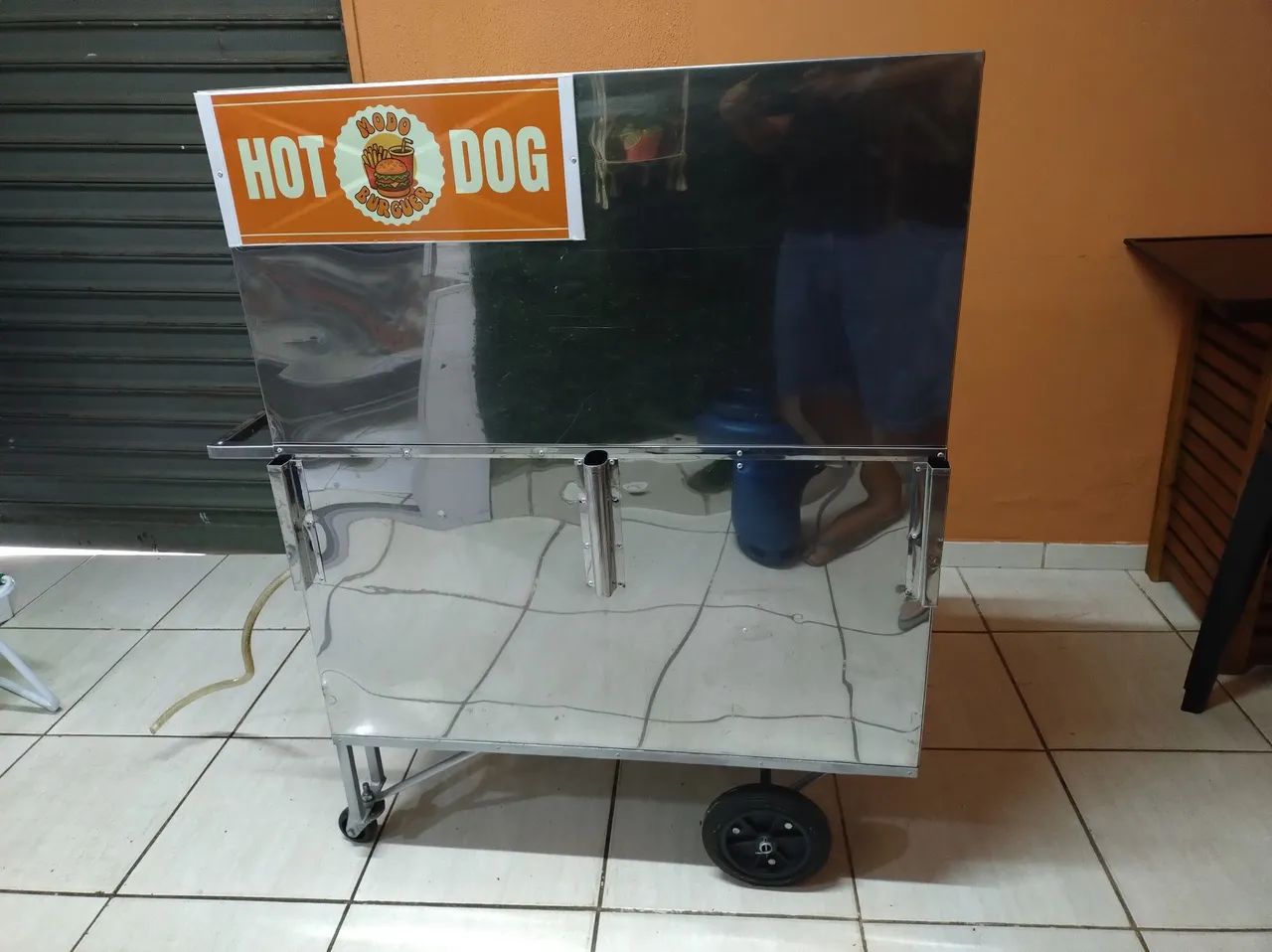 Carrinho de Hot Dog inox