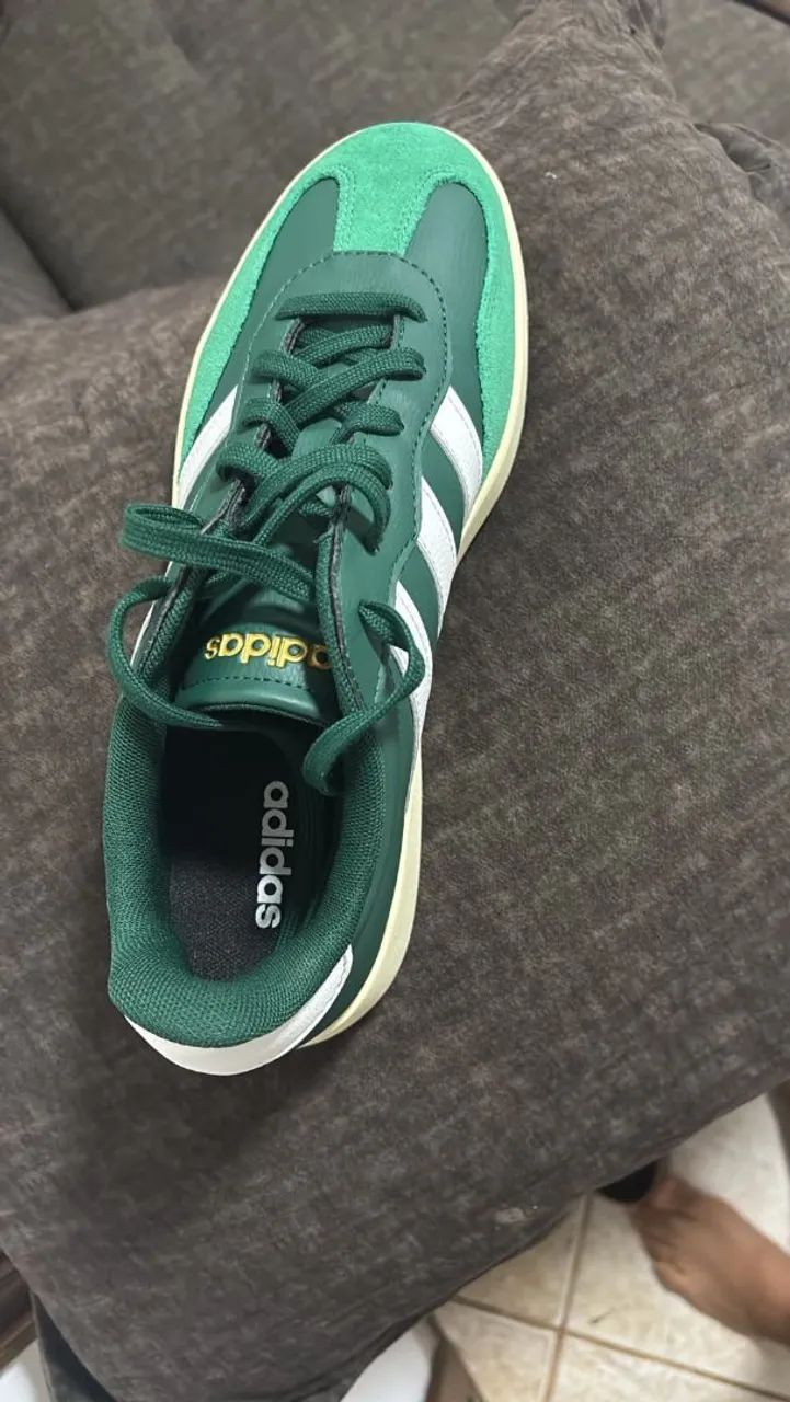 Tênis Adidas Verde e Branco - uma vez usado - Foto 3