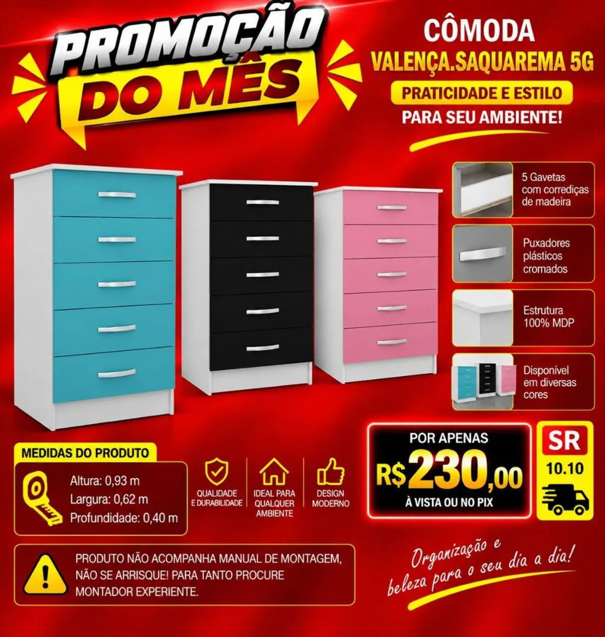 Cômoda Valença/ Saquarema