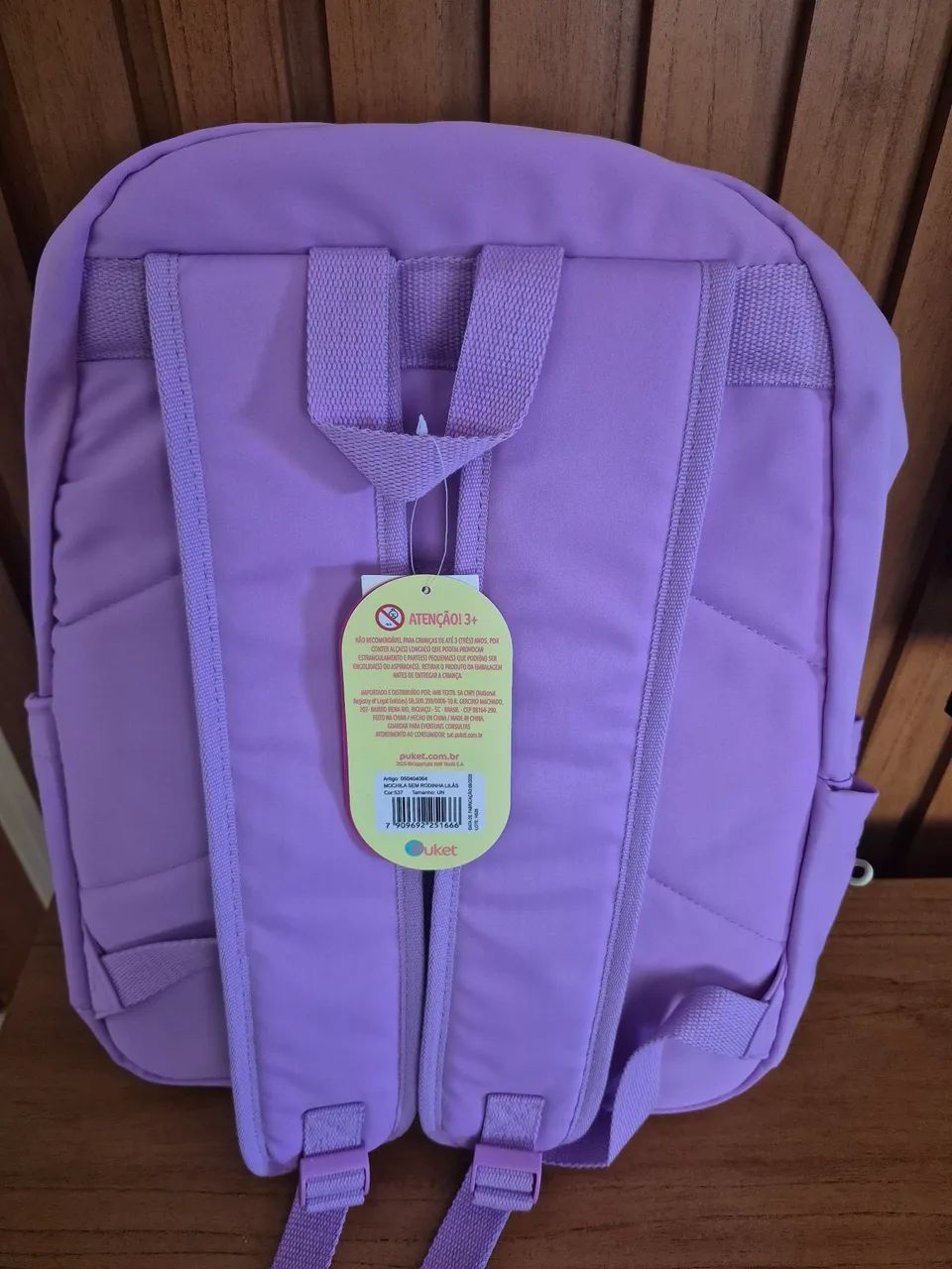 Mochila de costas Lilás puket - Foto 3