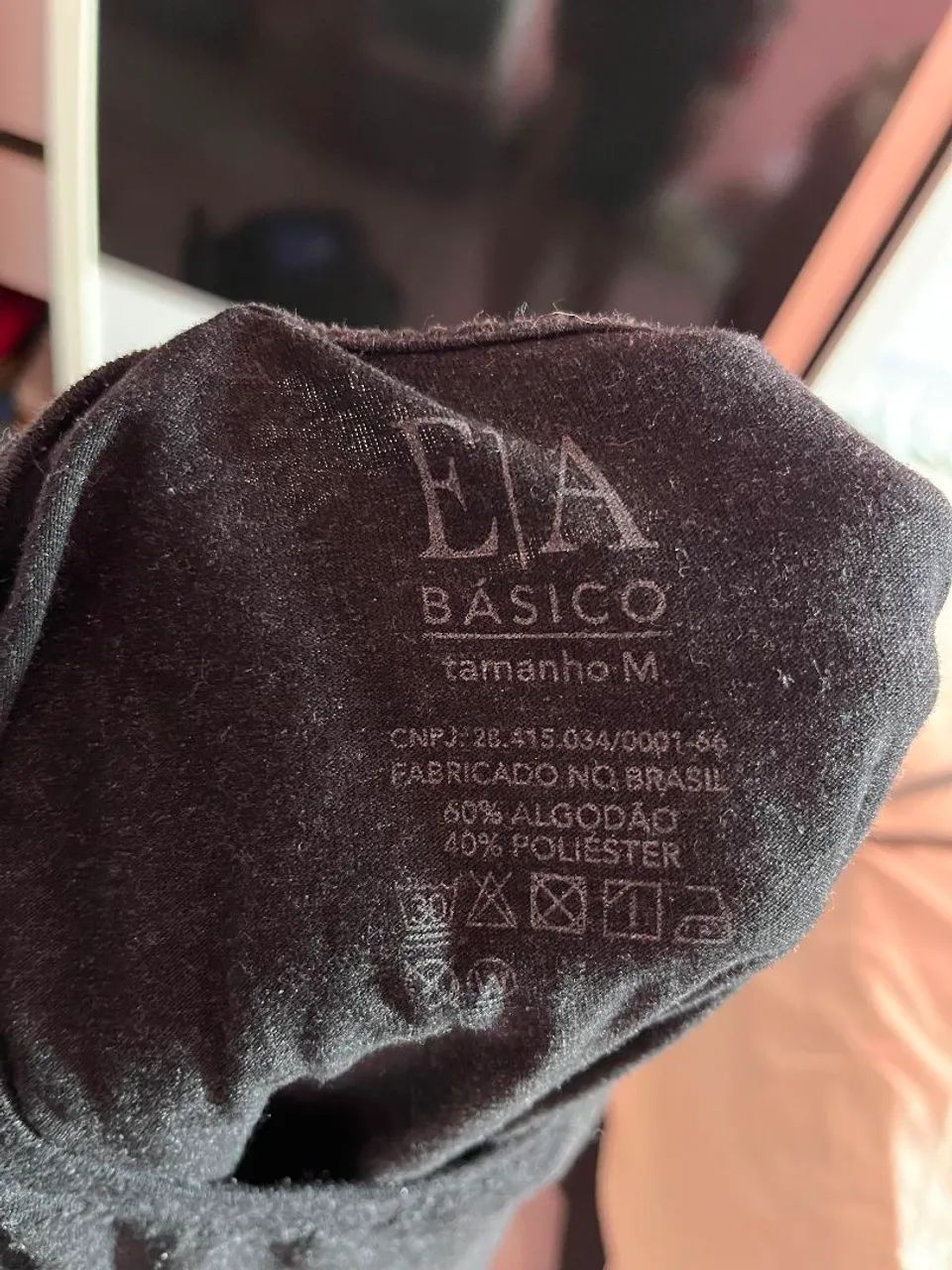 Camiseta E|A preta acinzentada tam M  - Foto 4