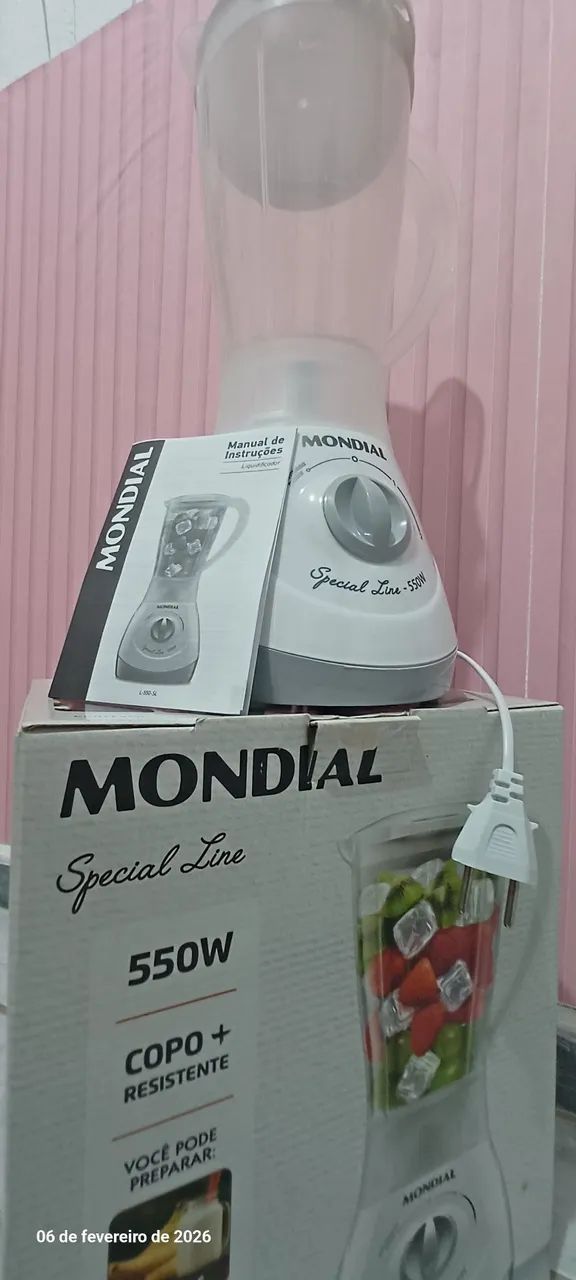 Liquidificador Mondial Special Line L-550-SL 2 Velocidades 550W Branco - 220v