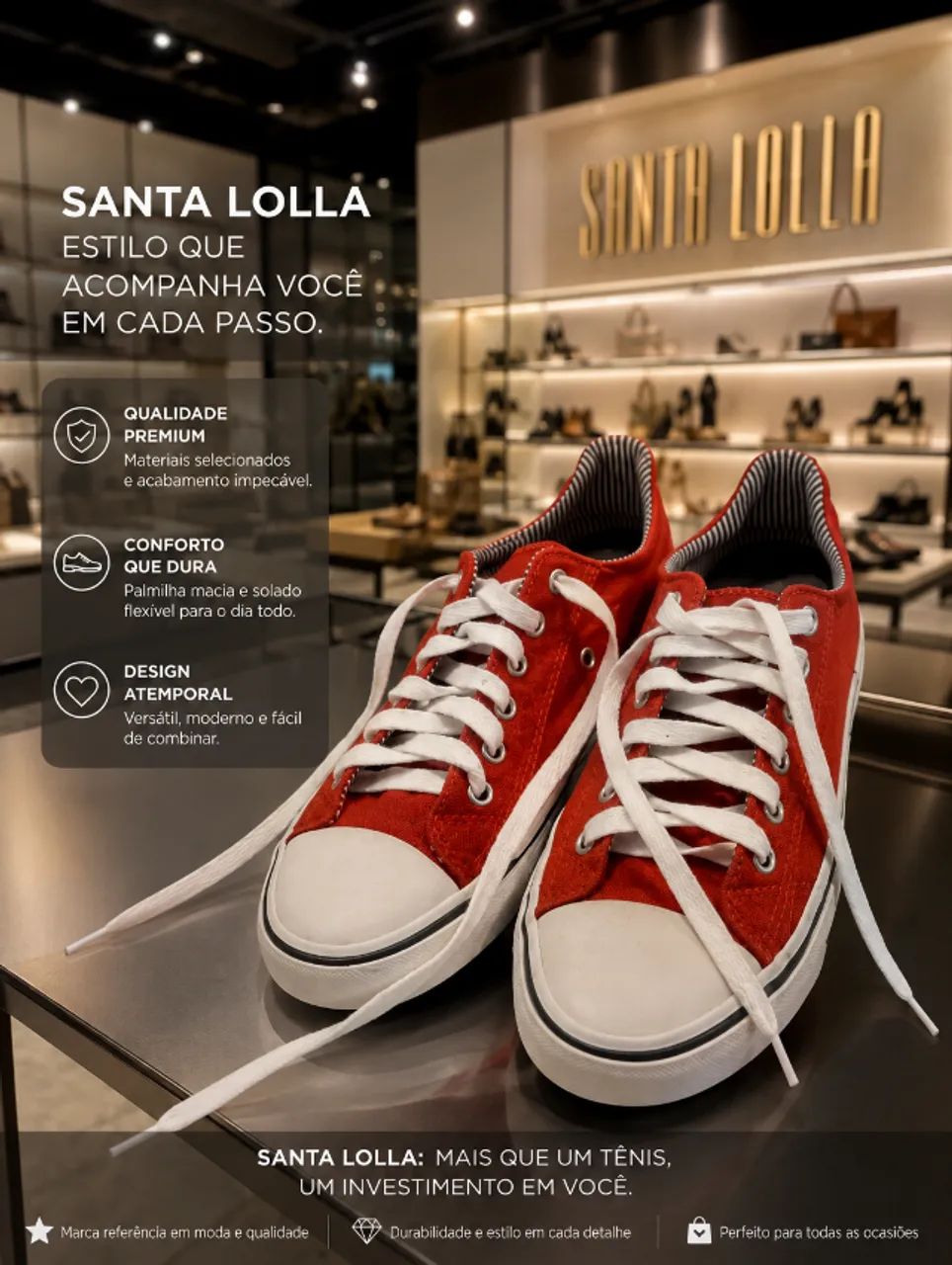 Tênis Santa Lolla calça 36 - Foto 3