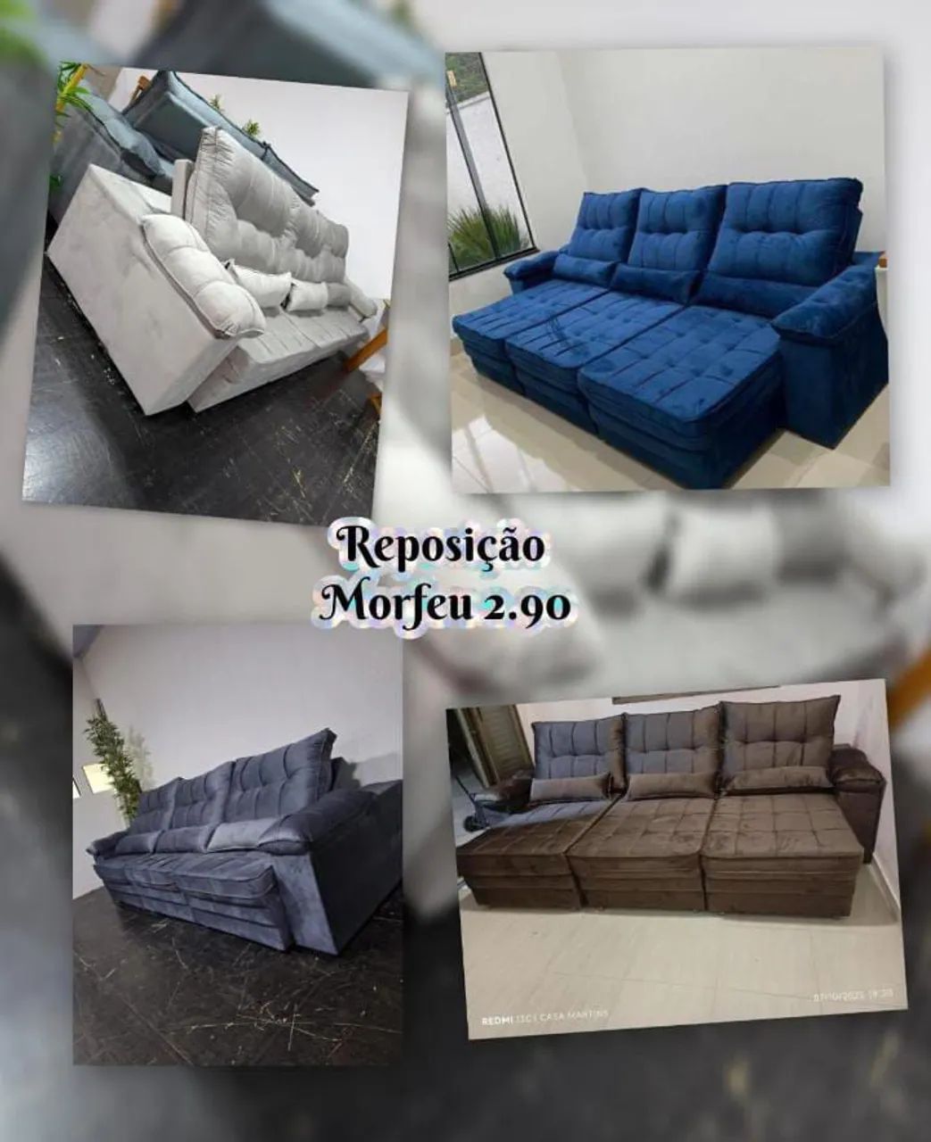 Sofá Retrátil 3 Lugares