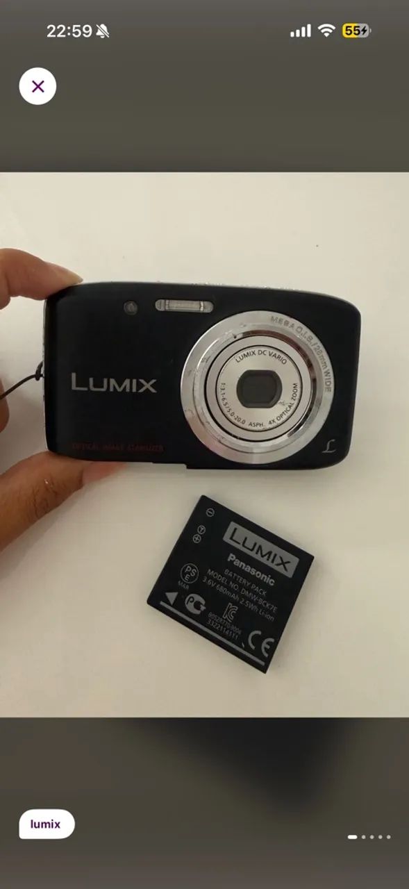 Câmera Lumix 