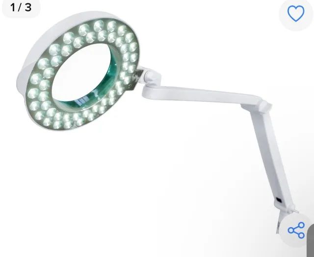 Lupa luminária de LED de mesa Estek para Consultórios