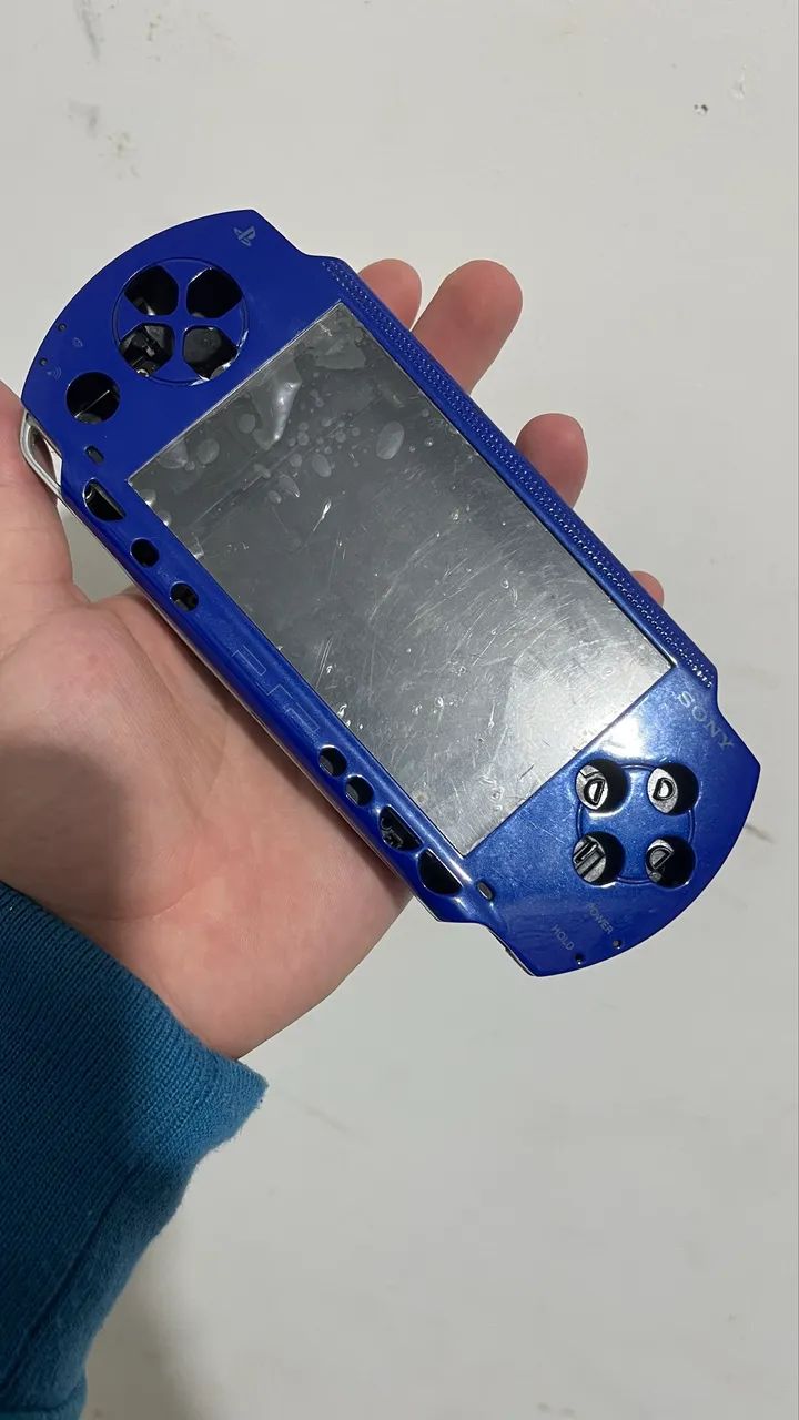 Carcaça completa Sony psp azul 