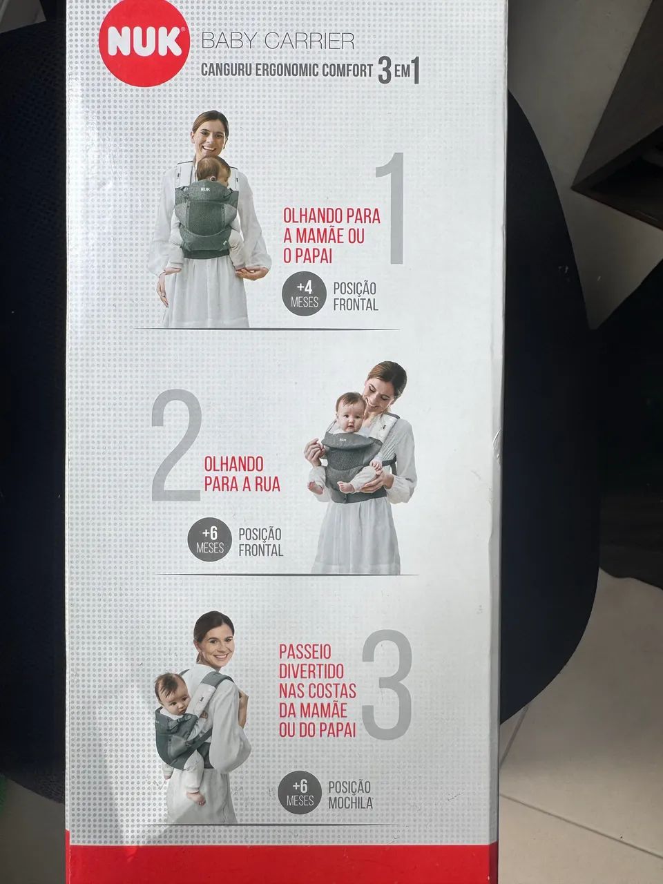 Canguru Baby Carrier NUK - Ergonômico 3 em 1 - Foto 4