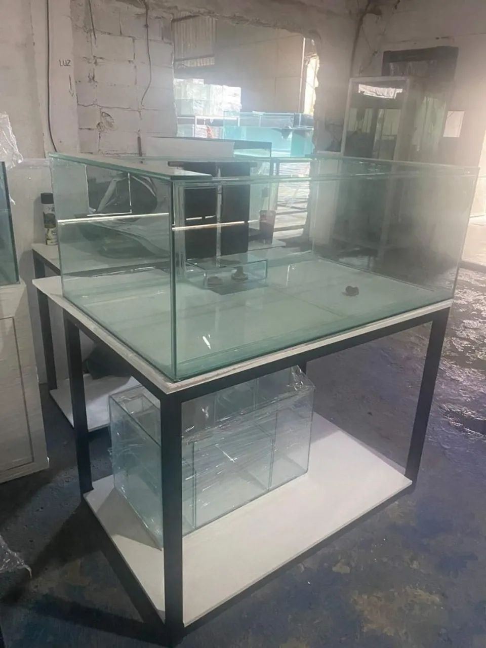 Aquário jumbo 100x60x60 completo 