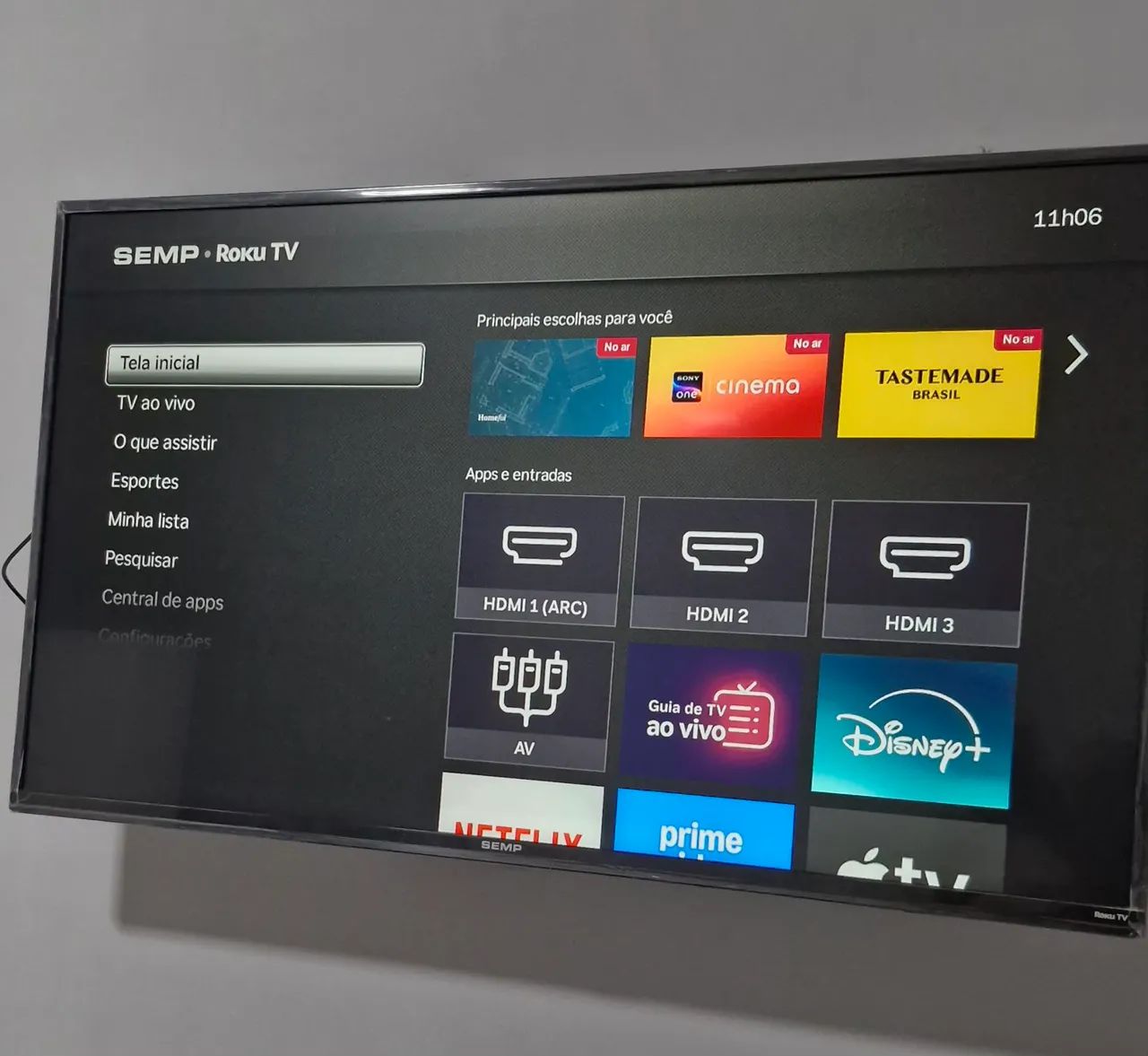 SMART TV SEMP LED HD 43 POLEGADAS 