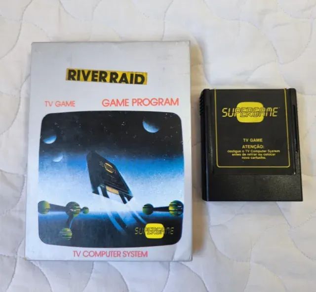 River Raid Supergame CIB Atari 2600 na Caixa