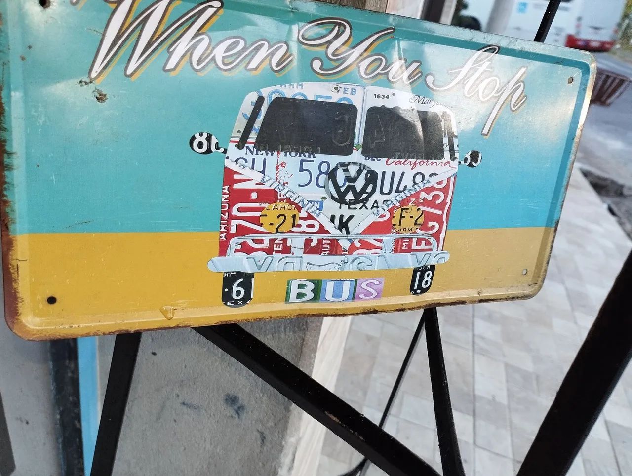 Placa antiga lata Kombi.. - Foto 4