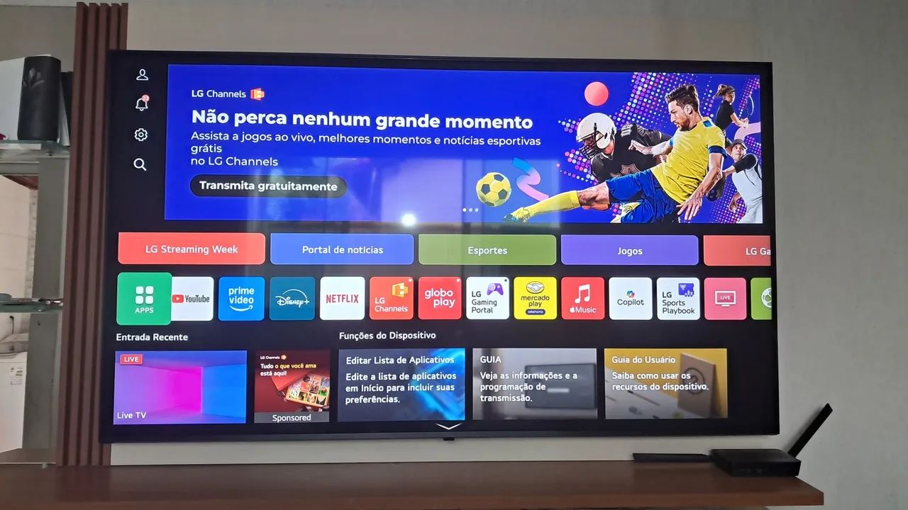 SmartTV LG COM IA 2026 65" 4k NOVA COM NOTA E CAIXA ORIGINAL. - Foto 2