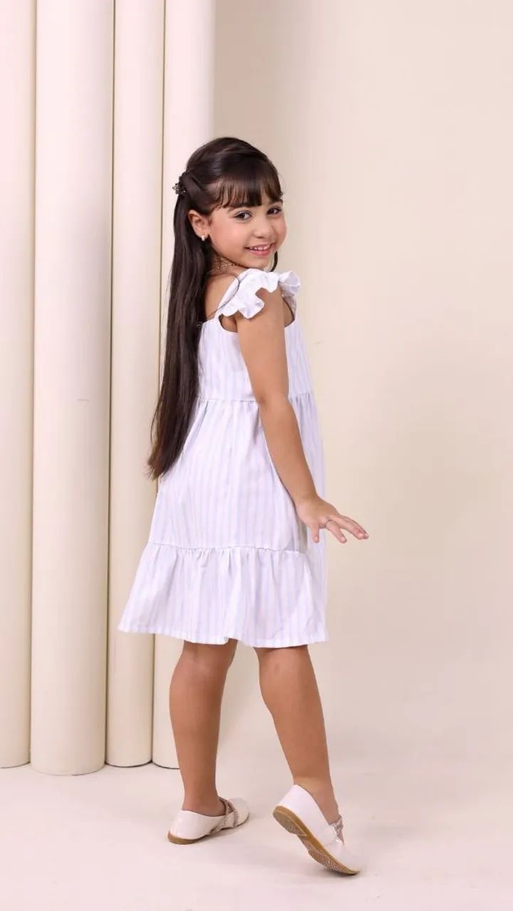 VESTIDO PÉTALA AZUL - Foto 4
