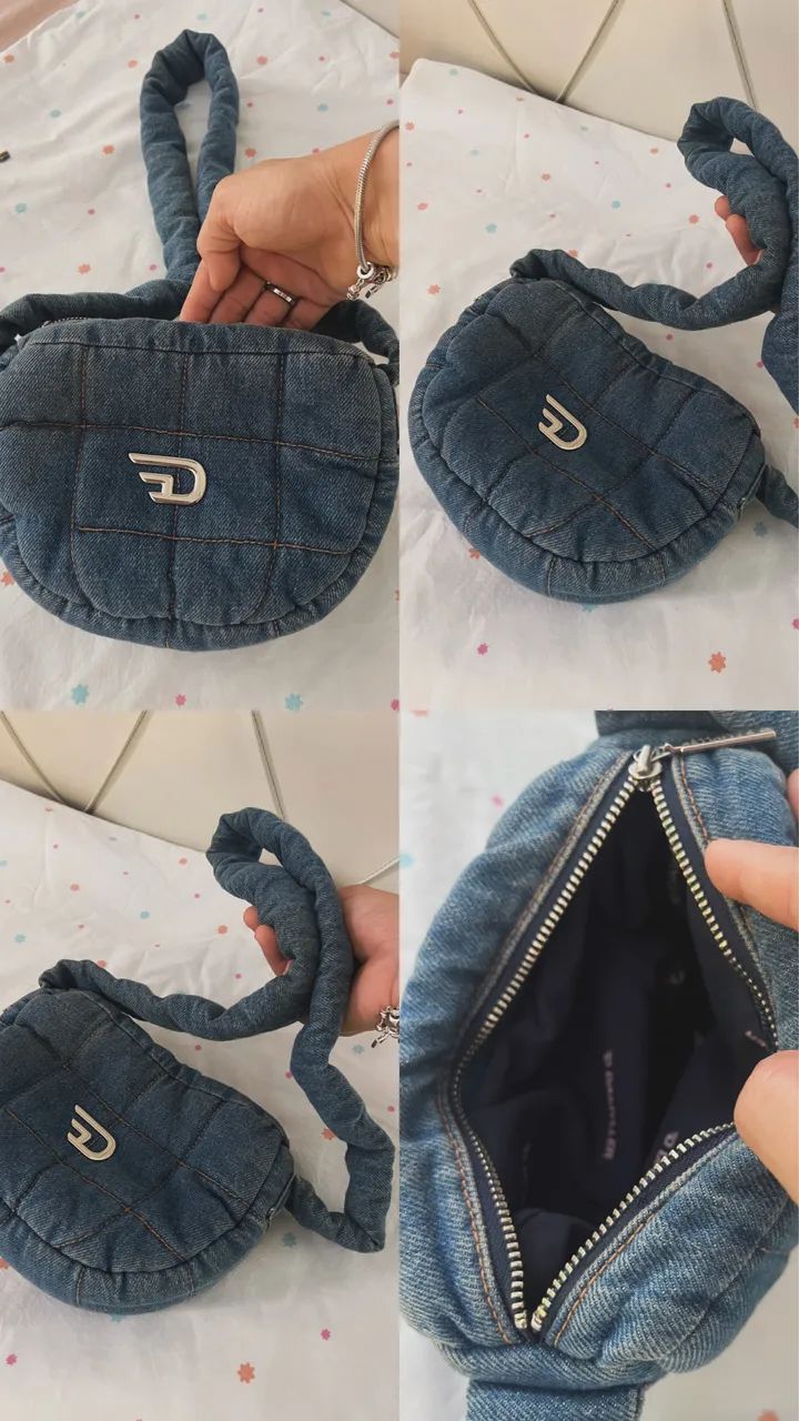 Bolsinha jeans Damiller 