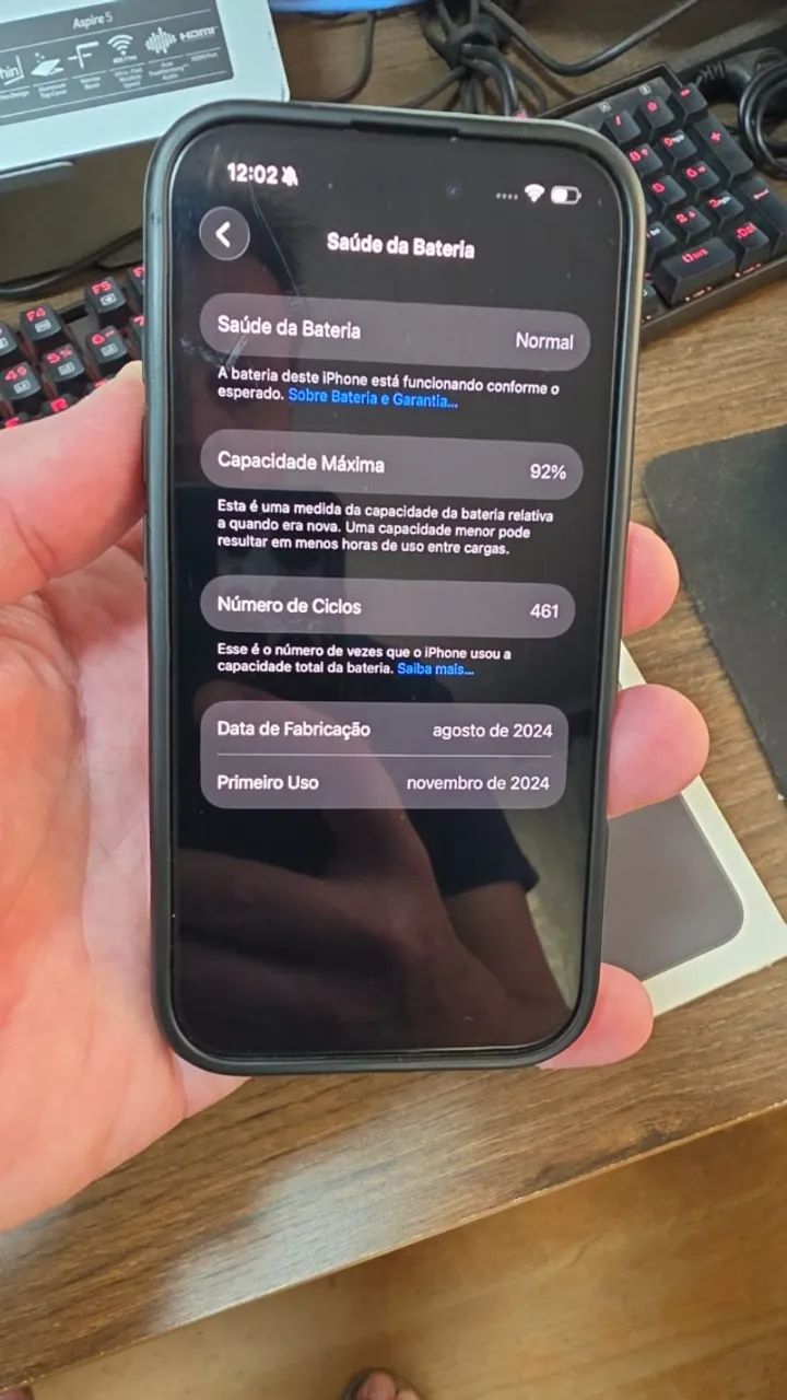 Iphone 16 128GB - Usado - Com Caixa, NF Eletrônica - Foto 3