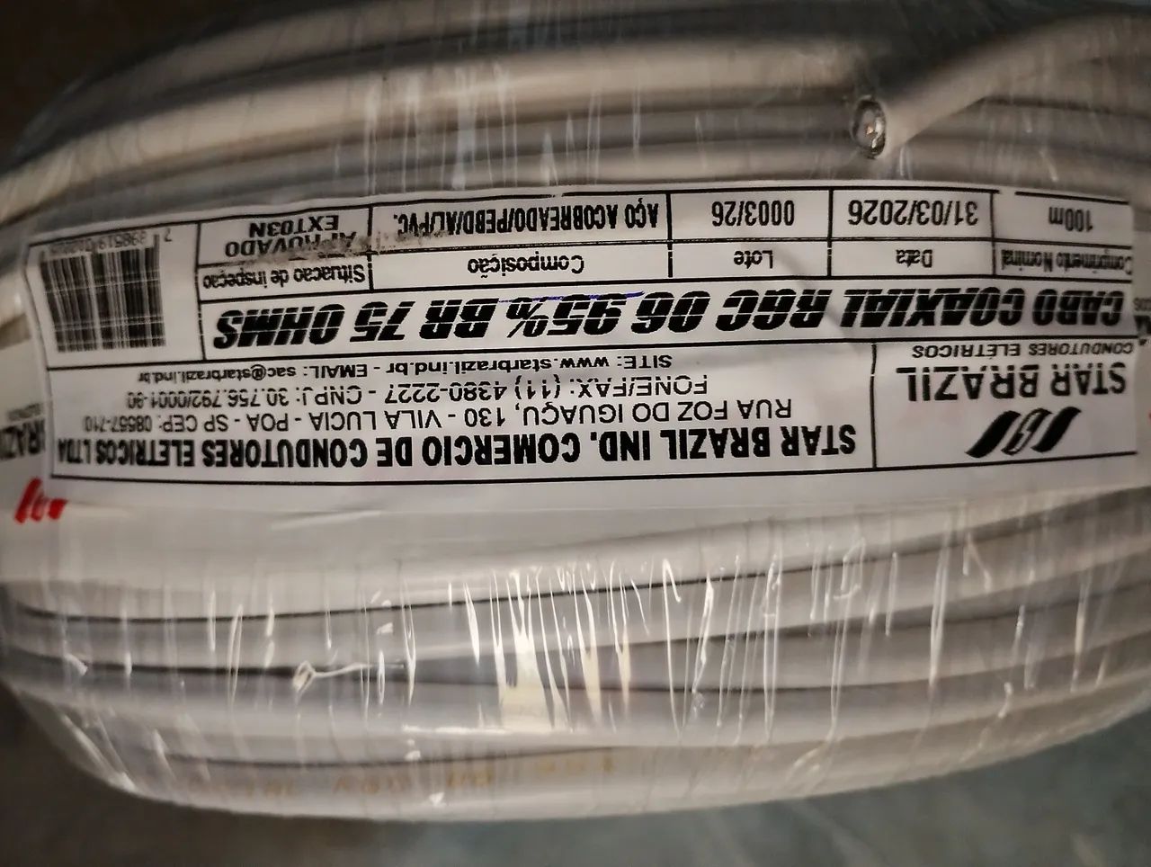 Cabo Coaxial 