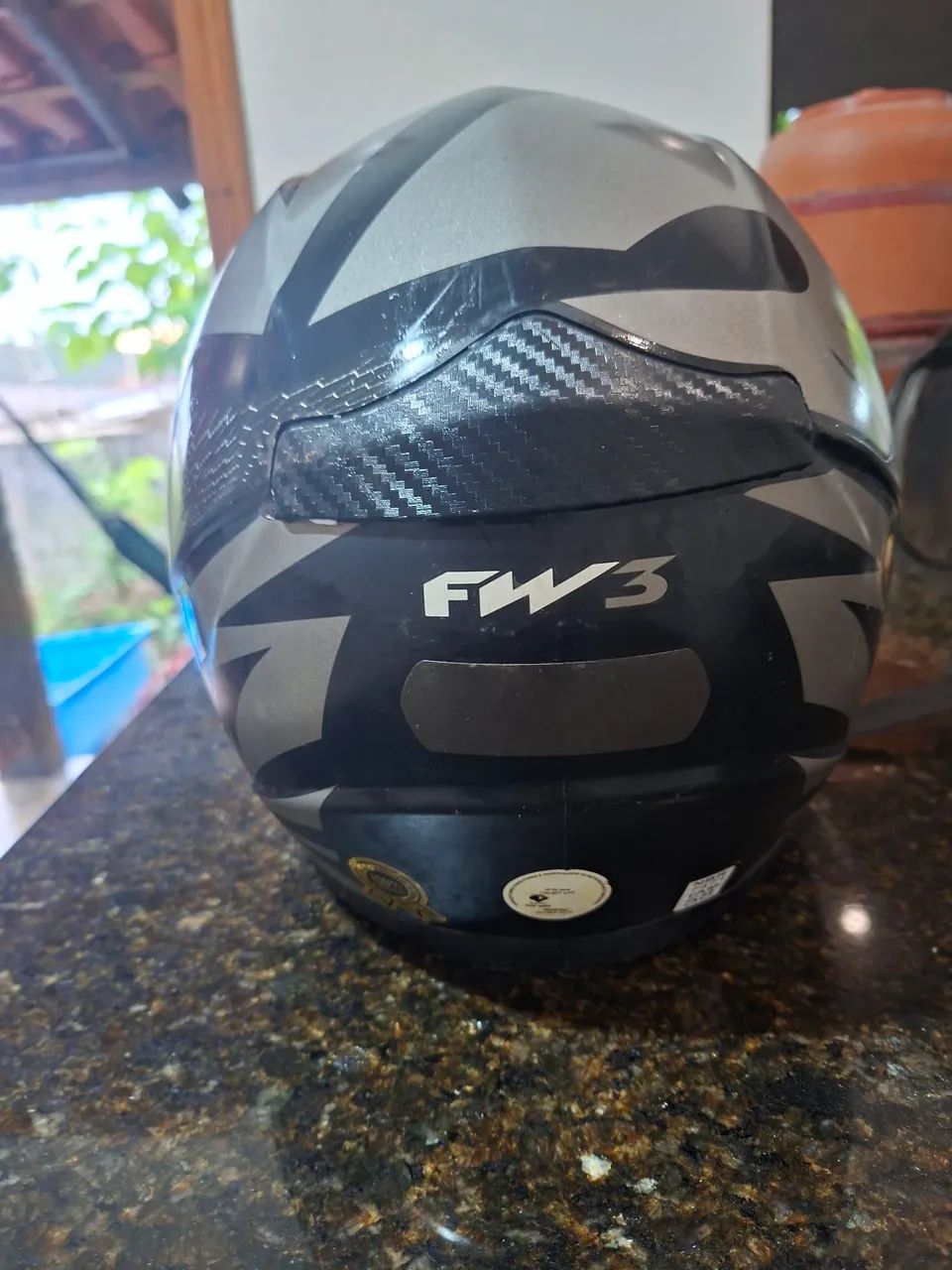 Capacete Fw3 gt2 sem viseira em ótimo estado  - Foto 3
