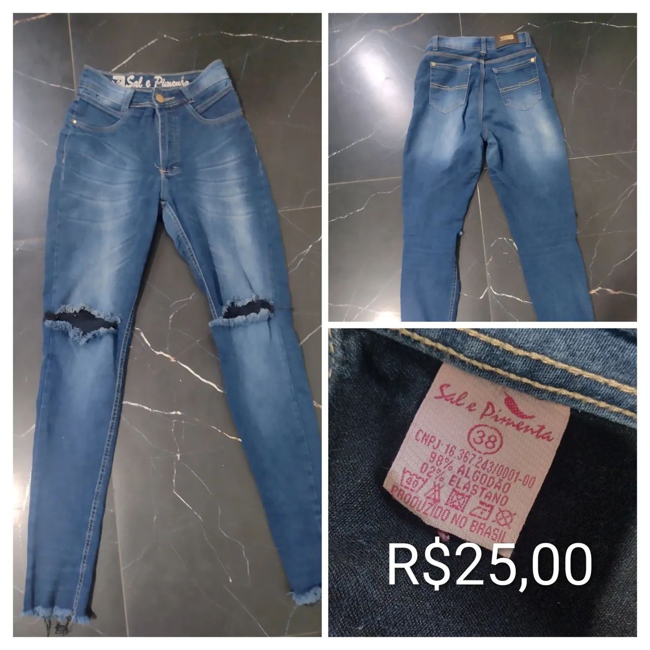 Calças jeans femininas 
