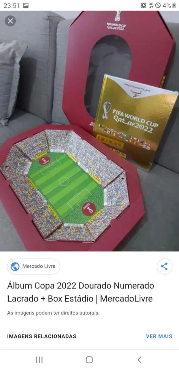 Álbum copa 2022 dourado - Foto 2