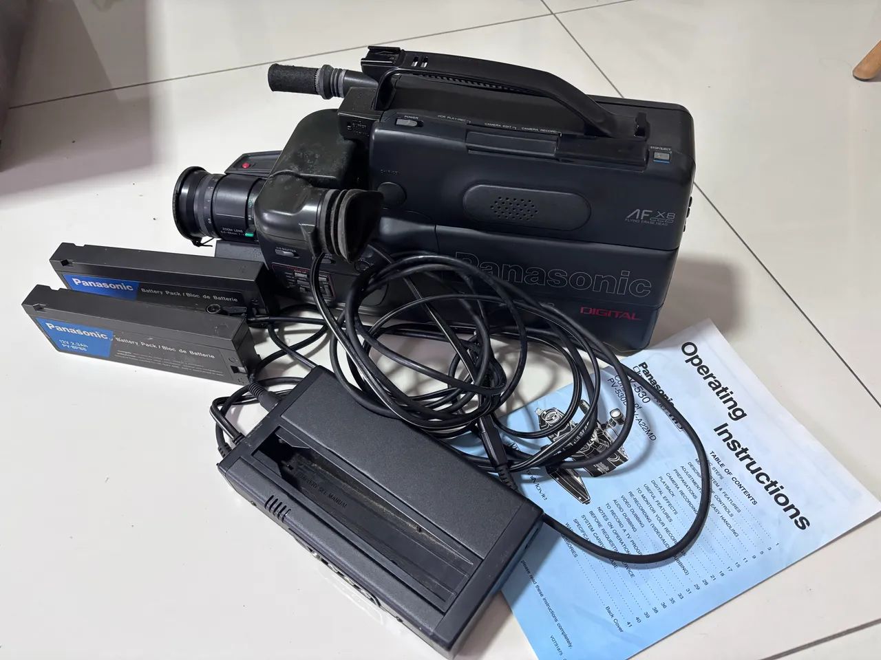Câmera antiga VHS Panasonic 