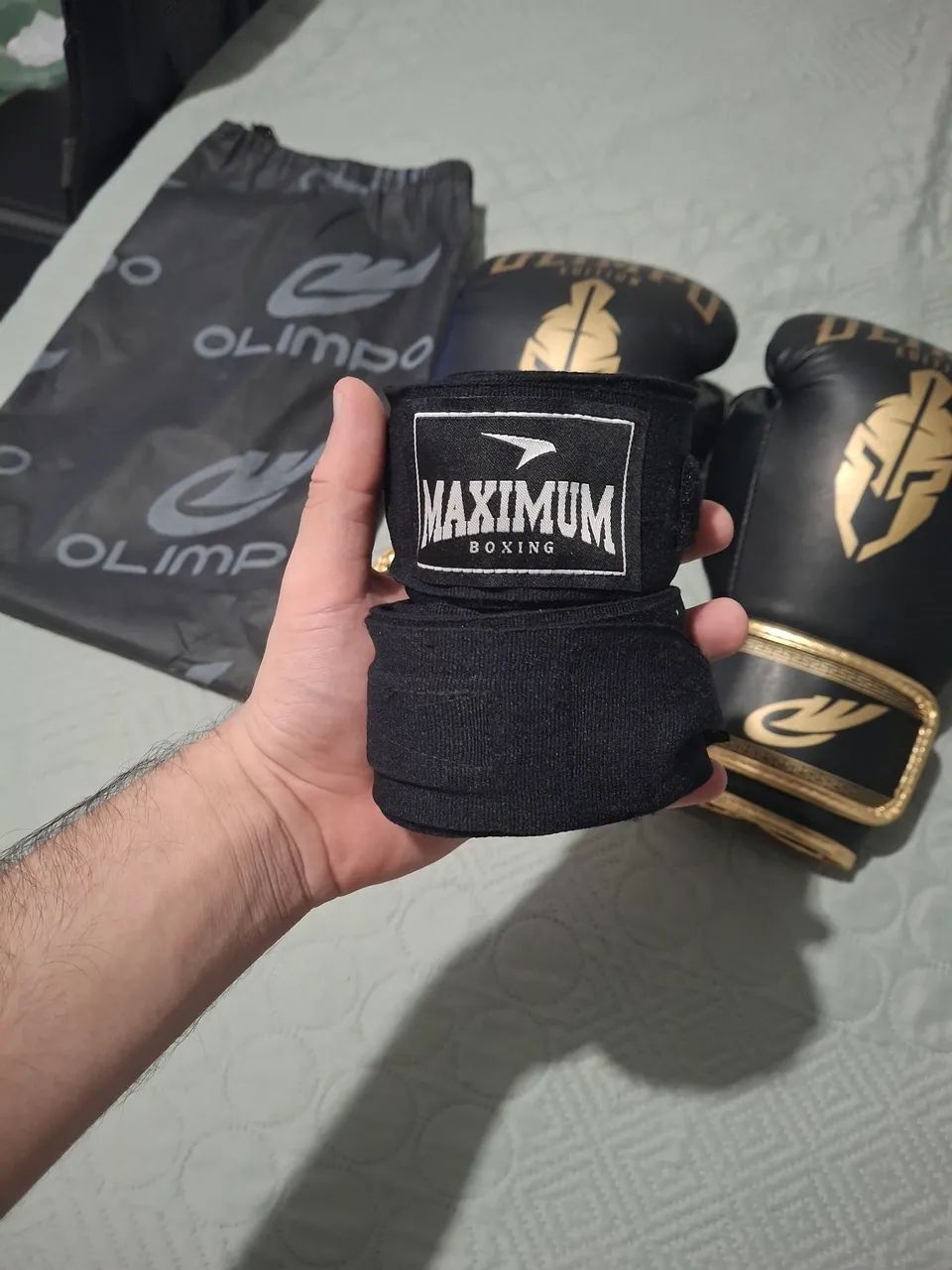 Luvas de muay thai e bandagens - Foto 2