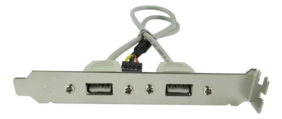Espelho Painel Traseiro 2 Portas Usb 2.0 Placa Mãe - Foto 4