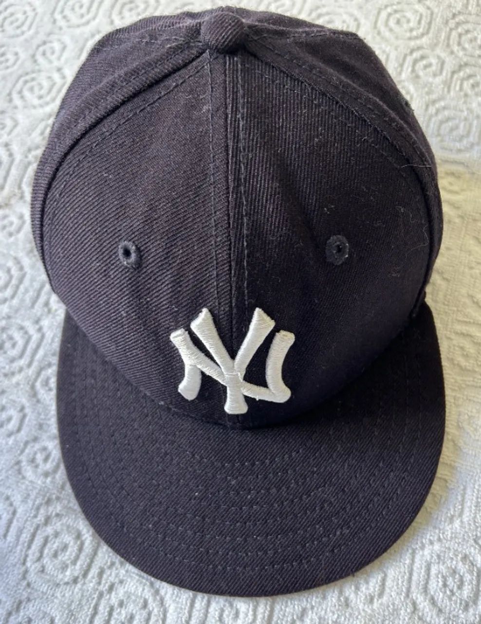 BONE NEW ERA 9 FIFTY ORIGINAL ABA RETA PRETO E CINZA
