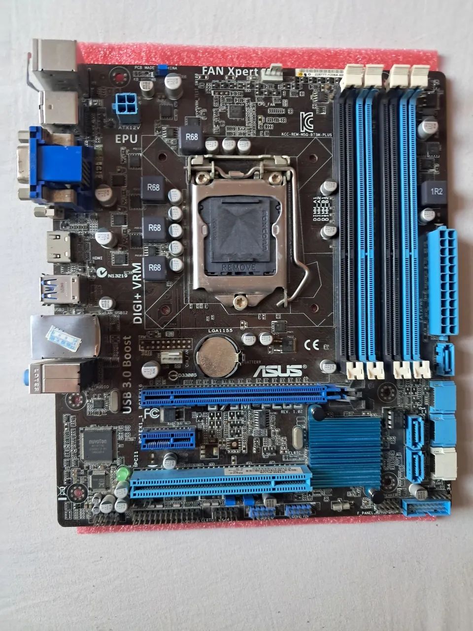 Placa mae b75m-plus asus  lga 1155