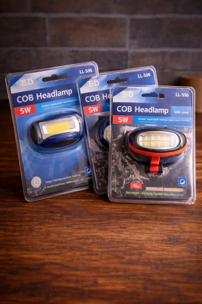 Lanterna de Cabeça LED COB Recarregável - Super Forte