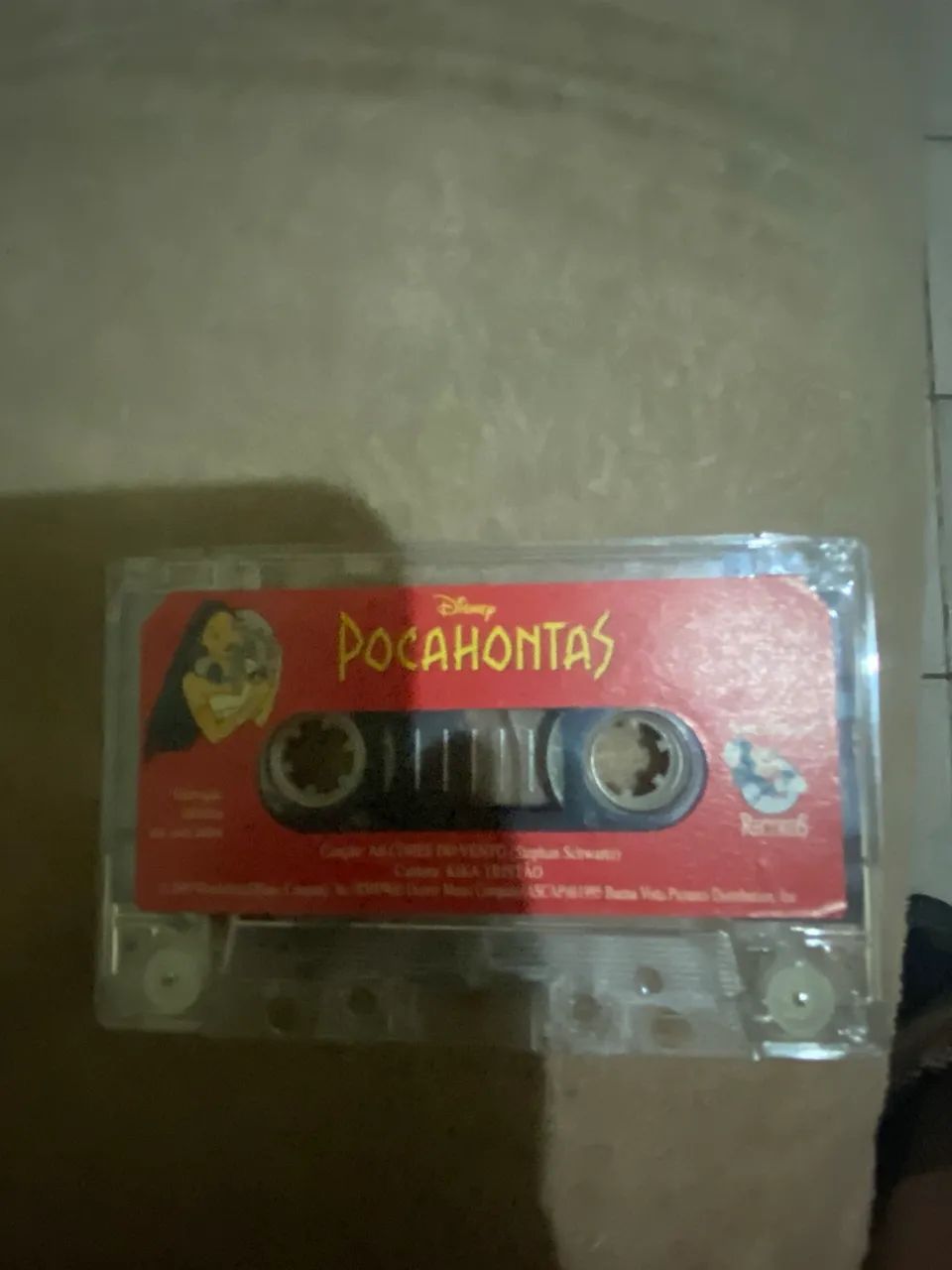 Fita k7 Pocahontas Disney