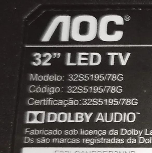 Smart tv AOC 32 polegadas com defeito 