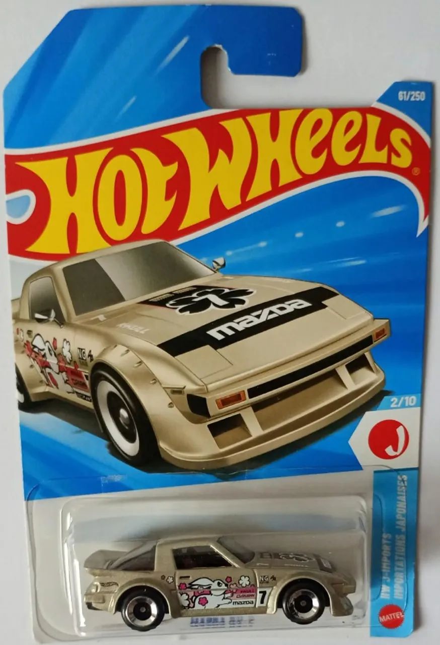 Hot Wheels Mazda RX-7 dourada - Foto 4