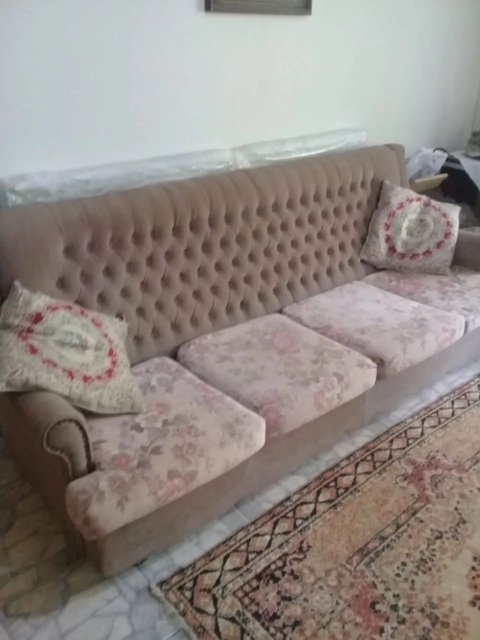 JOGO DE SOFA ACOMPANHA BANQUETA PARA OS PÉS - Foto 5